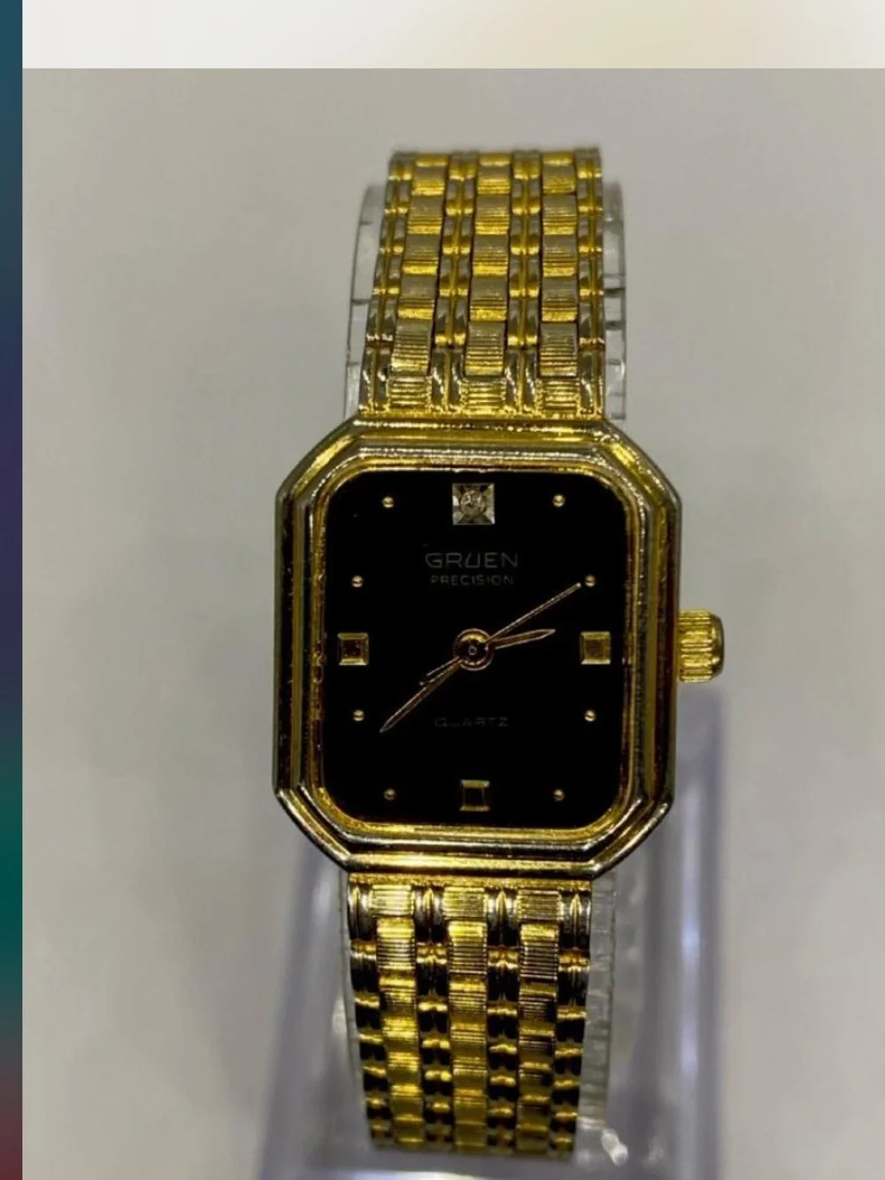 Gruen ^^^ Designer ***  Gold Women's Dress Watch / Ebony  ^^^
